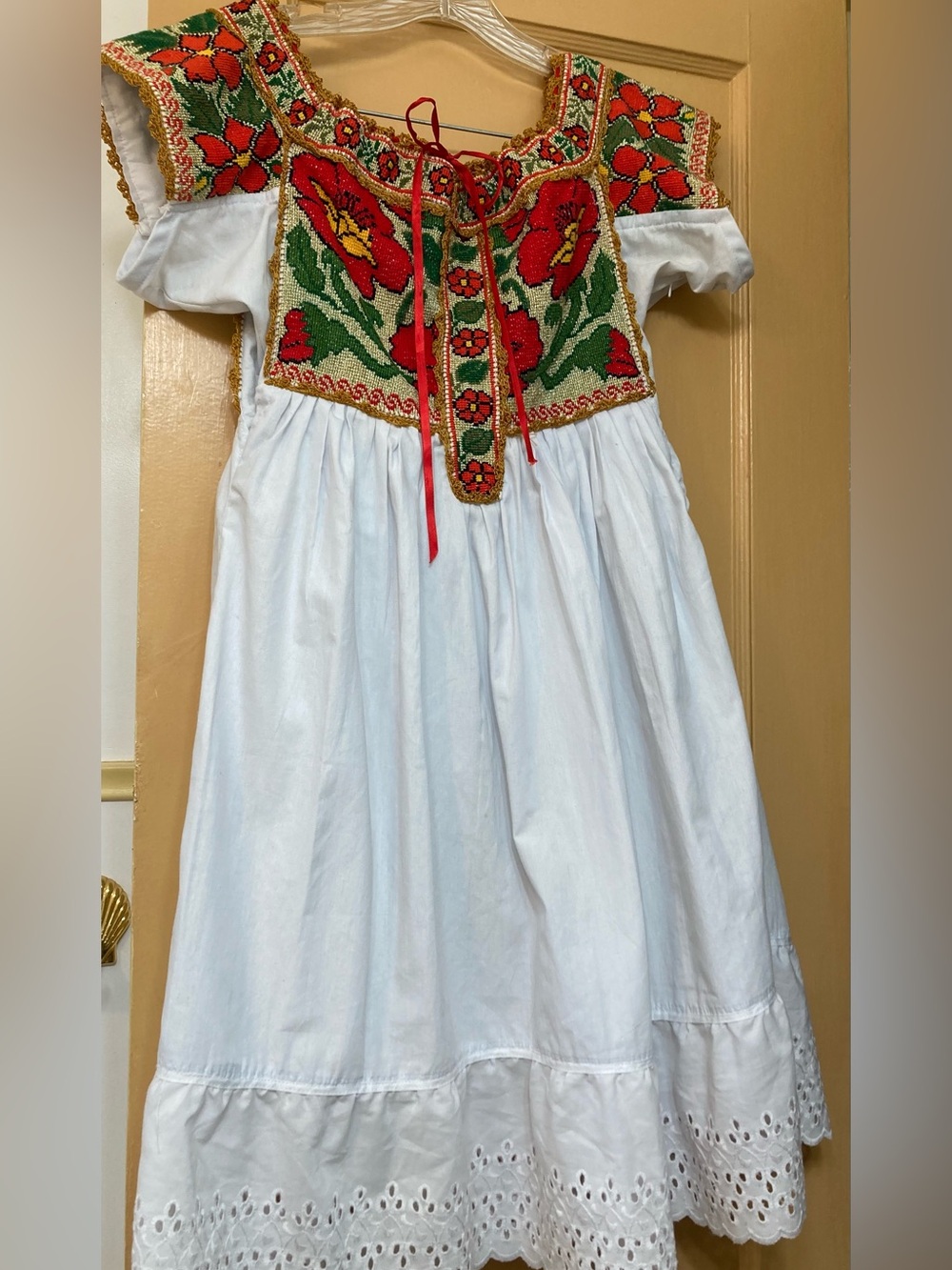 Ukrainian style handmade dress, S?